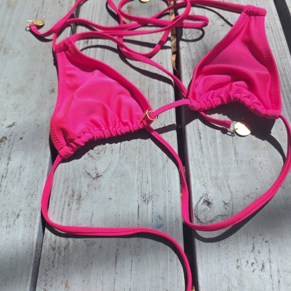 Kulani Kinis Hot Pink Bikini Top - Picture 3 of 7